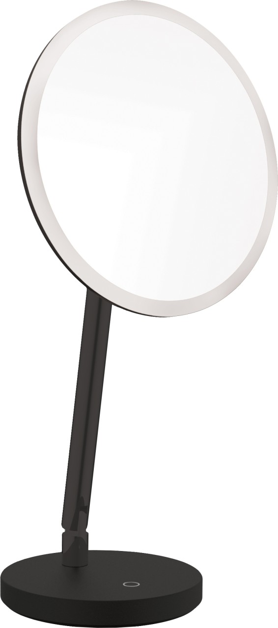 Neuesbad Serie 600 Kosmetik-Spiegel, stehend mit LED-Beleuchtung Oberfläche: schwarz matt NB1ADI_N8121 Image