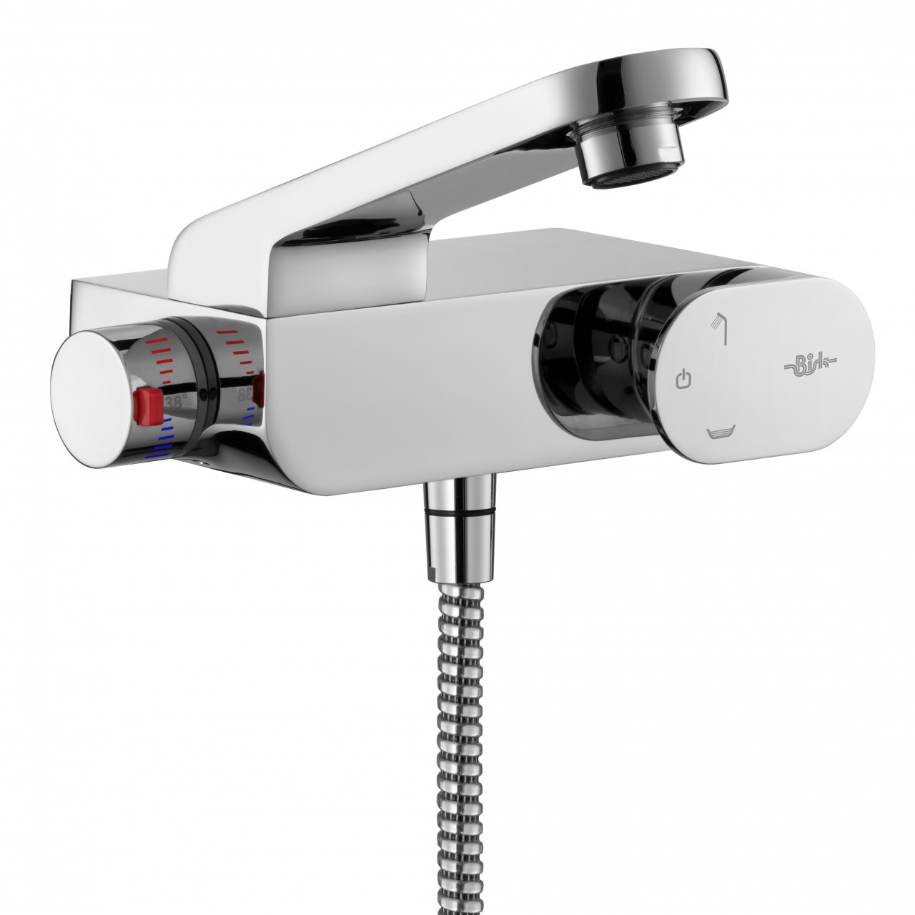 Neuesbad Futura Thermostat Wannenbatterie, chrom Image