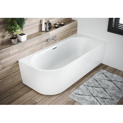 Riho wandstehende Badewanne Desire Corner 184x84 L seidenmatt weiß/s, B088010220 B088010220 Image