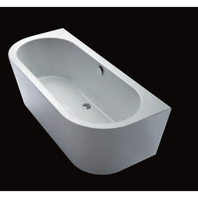 Repabad Livorno 180/80 oval F Wand-Badewanne, L: 1800, B: 800, H: 585 mm, weiss 31671W Image