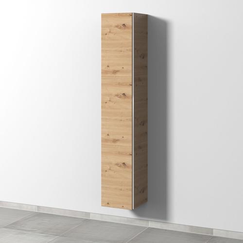 Sanipa 3way Hochschrank mit 1 Tür, Eiche Natural-Touch BR10685