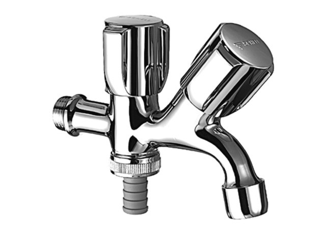 "Schell Kombination Auslaufventil COMFORT mit Schlauchverschraubung 1/2" chrom 035620699" Image