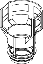 Tece -Ersatzteil Ventilsitz für Ablaufventil A 6 inkl. Drossel, D =44 mm, 9820653 9820653 Image
