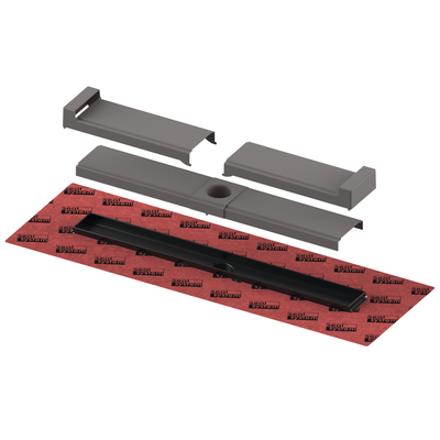 Tece drainline-Evo Duschrinne, farbig beschichtet, schwarz matt, 1000mm, 601007 601007 Image