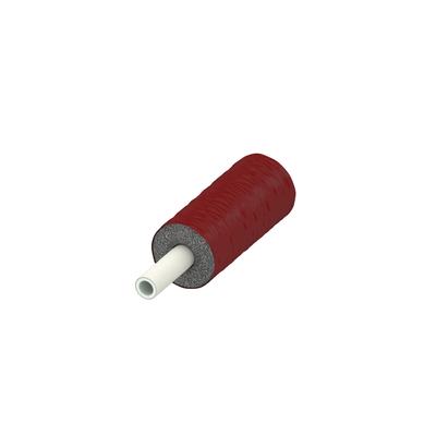 Tece logo Verbundrohr PE-RT/Al/PE-RT vorgedämmt, RS 26 mm, rot, Dim. 25, 8702625, 25m 8702625 Image