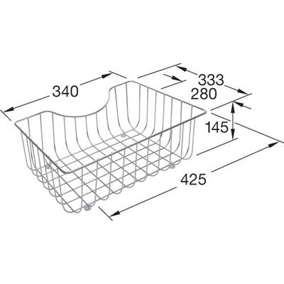 Villeroy & Boch Zubehör Drahtkorb 8K0900 Edelstahl, 8K0900K1 8K0900K1 Image