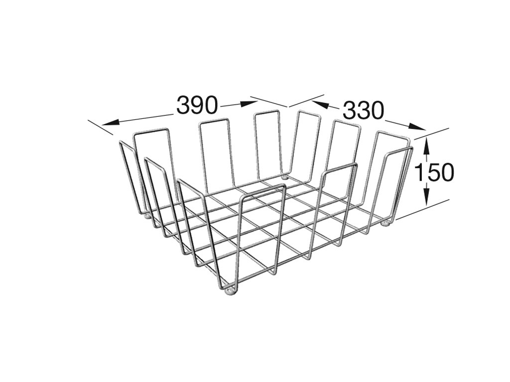 Villeroy & Boch Zubehör Drahtkorb 9K0900 Edelstahl, 9K0900K1 9K0900K1 Image