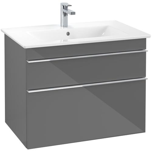 Villeroy & Boch Waschtischunterschrank Venticello A92501FP, B:753, H:590, T:502mm, Glossy Grey A92501FP