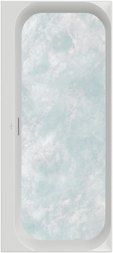 Villeroy & Boch Loop & Friends rechteckige Badewanne, mit Whirlpoolsystem Airpool Comfort (AC), inkl UAC180LSF2B2VRW Image
