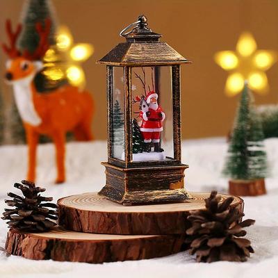 Christmas gift night light water-filled wind lantern Santa Claus Christmas tree snowman gift souvenir