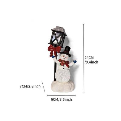 Christmas Gifts Resin Christmas Snowman Night Light Decoration Christmas Gifts Crafts