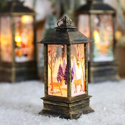 Christmas Decorative Lantern Led,Santa Snowman Elk Indoor Lanterns Decorative,Outdoor Hanging Lantern,Decorative Lanterns.