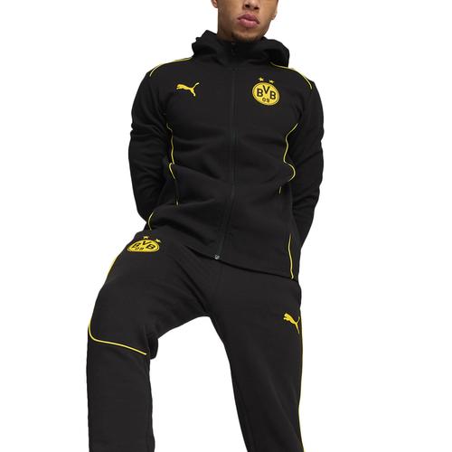 Borussia Dortmund PUMA Casuals Kapuzen Jacke - Schwarz