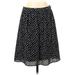 J. by J.Crew Casual Skirt: Black Polka Dots Bottoms - Women's Size 8