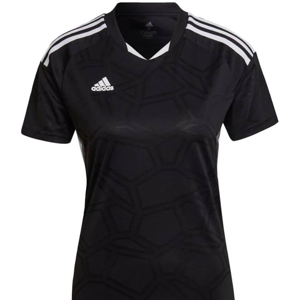Adidas Tops | Adidas Women Jerseys Football/Soccer Futbol Black/White Size S | Color: Black/White | Size: S