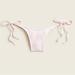 J. Crew Swim | J. Crew Ribbed Curved Waist Cheeky String Bikini Bottom Size Medium Nwt Pink | Color: Pink | Size: M