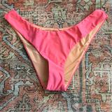 J. Crew Swim | J. Crew Curved Waist Cheeky Bikini Bottom Size Medium Nwt Pink | Color: Pink | Size: M