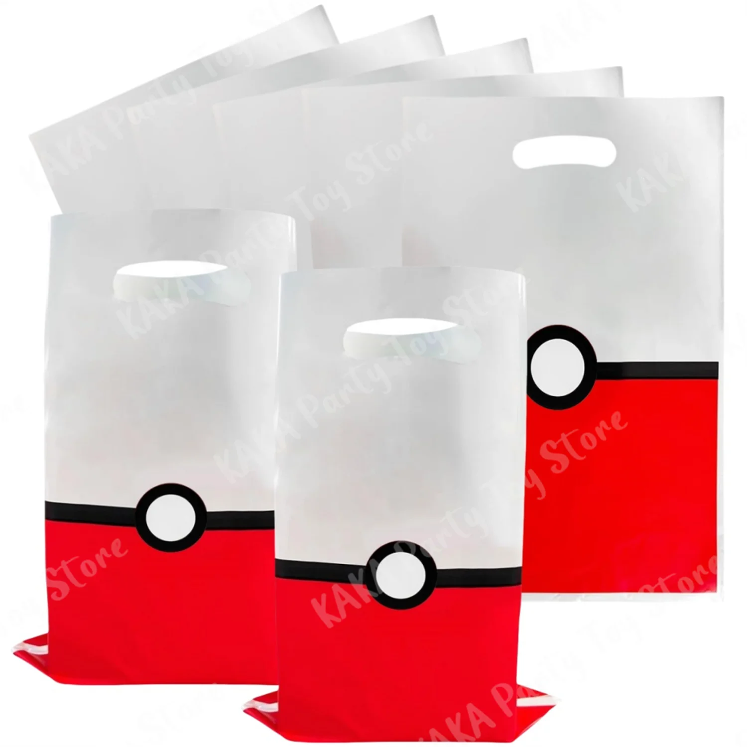 10/20/30Pcs Pokemon Party Geschenk Taschen Pokeball Süßigkeiten Verpackung Tasche Beute Tasche Kinder Jungen Mädchen Geburtstag dekoration Liefert Baby Dusche Image