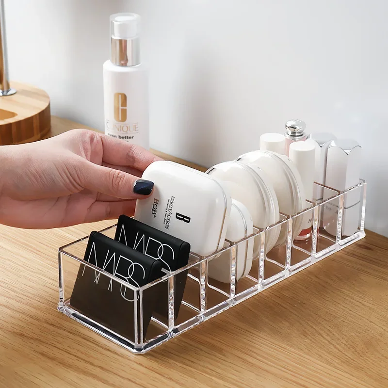 Klare Acryl-Aufbewahrungsbox für Make-up-Kosmetik-Organizer, kompakte Schmuck- und Kosmetik-Aufbewahrungsbox für Waschtisch und Kommode