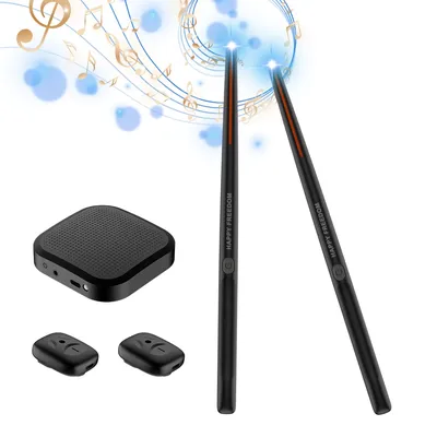 Elektronische Drumsticks Air Drum Stick mit 2 Fuß Pedalen 16d Lautsprecher DSP Level Soundkarte Low Delay elektrische Rhythmus Drum Sticks
