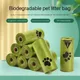 10 rotoli di sacchetti per la spazzatura biodegradabili per animali domestici Sacchetti per cacca per cani Biobase sfuso Sacchetti per cacca a tenuta stagna Sacchetti per rifiuti per gatti degradabili