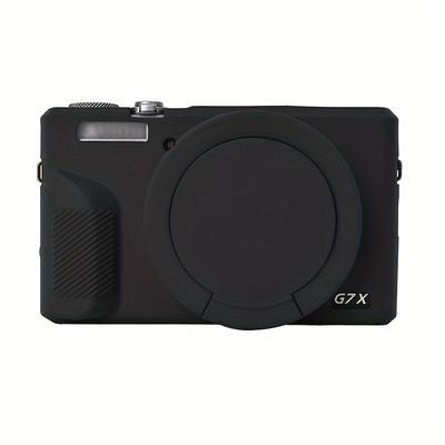 TEMU Camera Case For G7 X Digital Camera Case Soft Silicone Protective Cover With Removable Lens Cover For G7x3 Dslr Camera(no Camera) Image