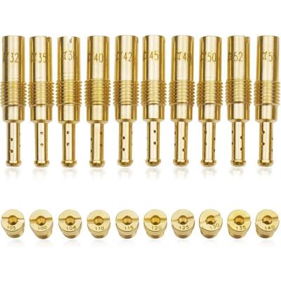 20-teiliges Vergaser-Hauptdüsen-Set für PWK Keihin OKO CVK PWM, einschließlich 10 Image