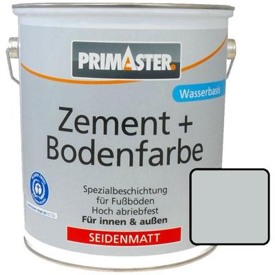 Primaster Zement und Bodenfarbe 2,5L Lichtgrau Seidenmatt Betonfarbe Fußboden Image