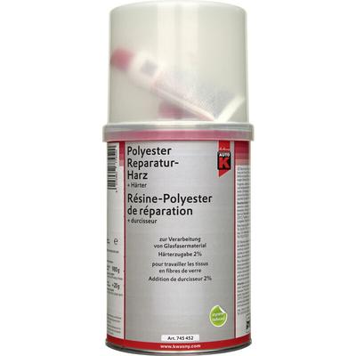Auto-k - Polyester Reparaturharz + Härter 1000 g Spachtel Spachtelmasse Image