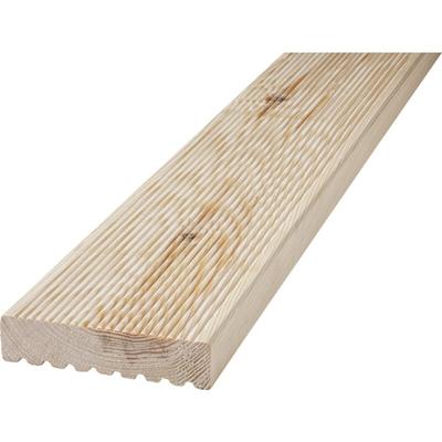 Terrassendiele Kiefer Standard Natur 2000 x 120 x 28 mm grob/fein geriffelt Image