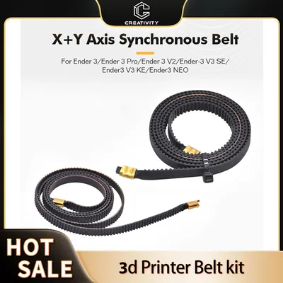 Ender 3/5/pro/5S/V2/Pro/S1/ CR6 SE/Ender-3 V3 SE/Ender3 V3 KE/Ender3 NEO 3D Printer Parts X+Y Axis Rubber Open Timing Belt