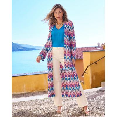 Boston Proper - Patterned Long Sleeve Duster - XS