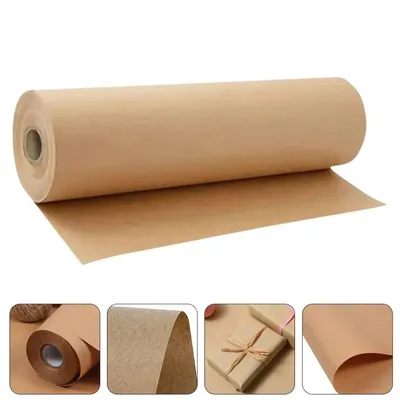 Brown Kraft Paper 5M Roll Ideal for Gift Wrapping, Art & Craft Postal, Packing, Shipping, Floor