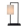 Lampe de table en noir et en surhmonge blanche H61cm en métal