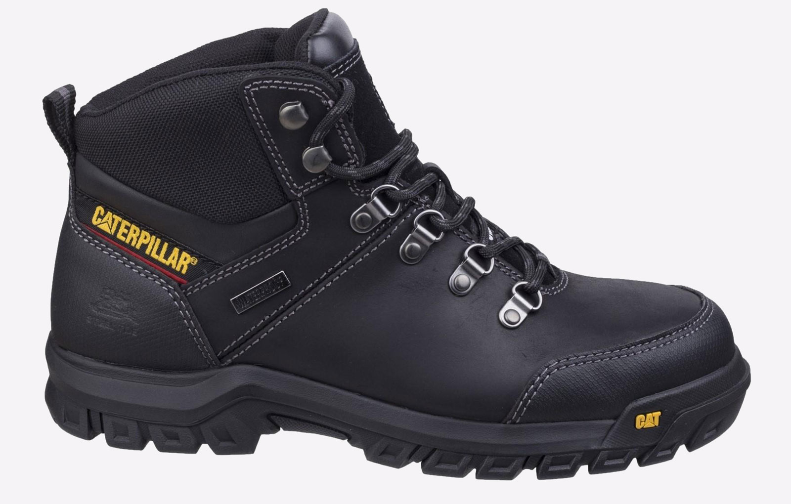 Caterpillar Safety Framework Boot Leather Mens - Black - Size UK 9 | Caterpillar Safety Sale | Discount Designer Brands