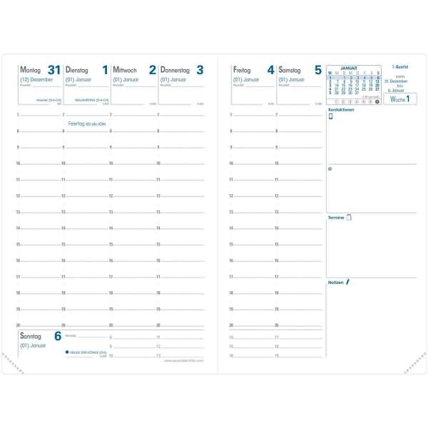 QUO VADIS Ersatzkalendarium Geschäftbus Goldschnitt 10x15mm 2024 Image