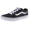 Sneaker VANS "CALDRONE", Gr. 35, schwarz, Leder, sportlich, Schuhe, mit kontrastfarbenem Logobadge an der Ferse