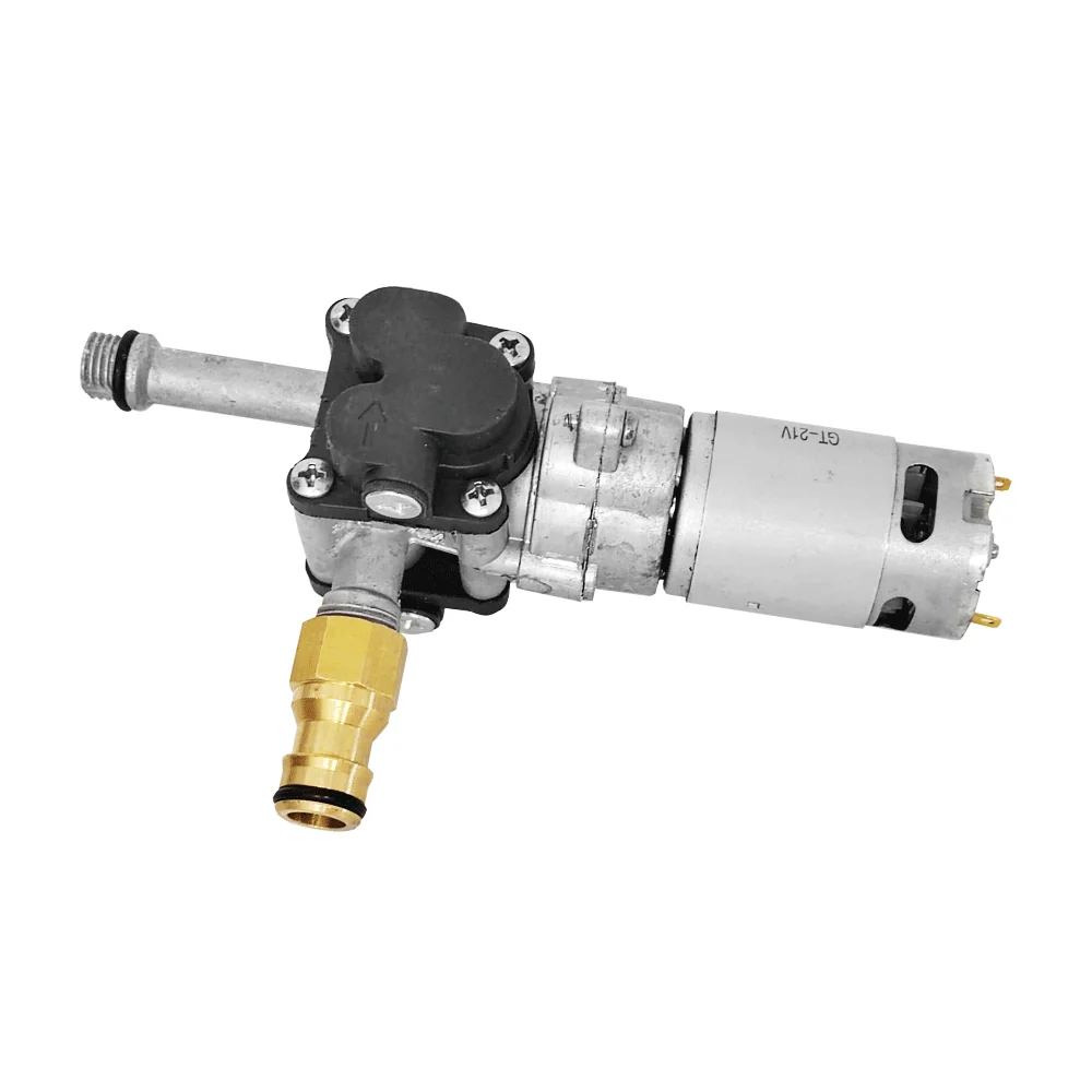 21V Hochdruckreiniger Zink-legierung Pumpe Kopf Kolben Tragbare Lithium Power Reiniger Zubehör Auto Waschmaschine Pumpe Host Image