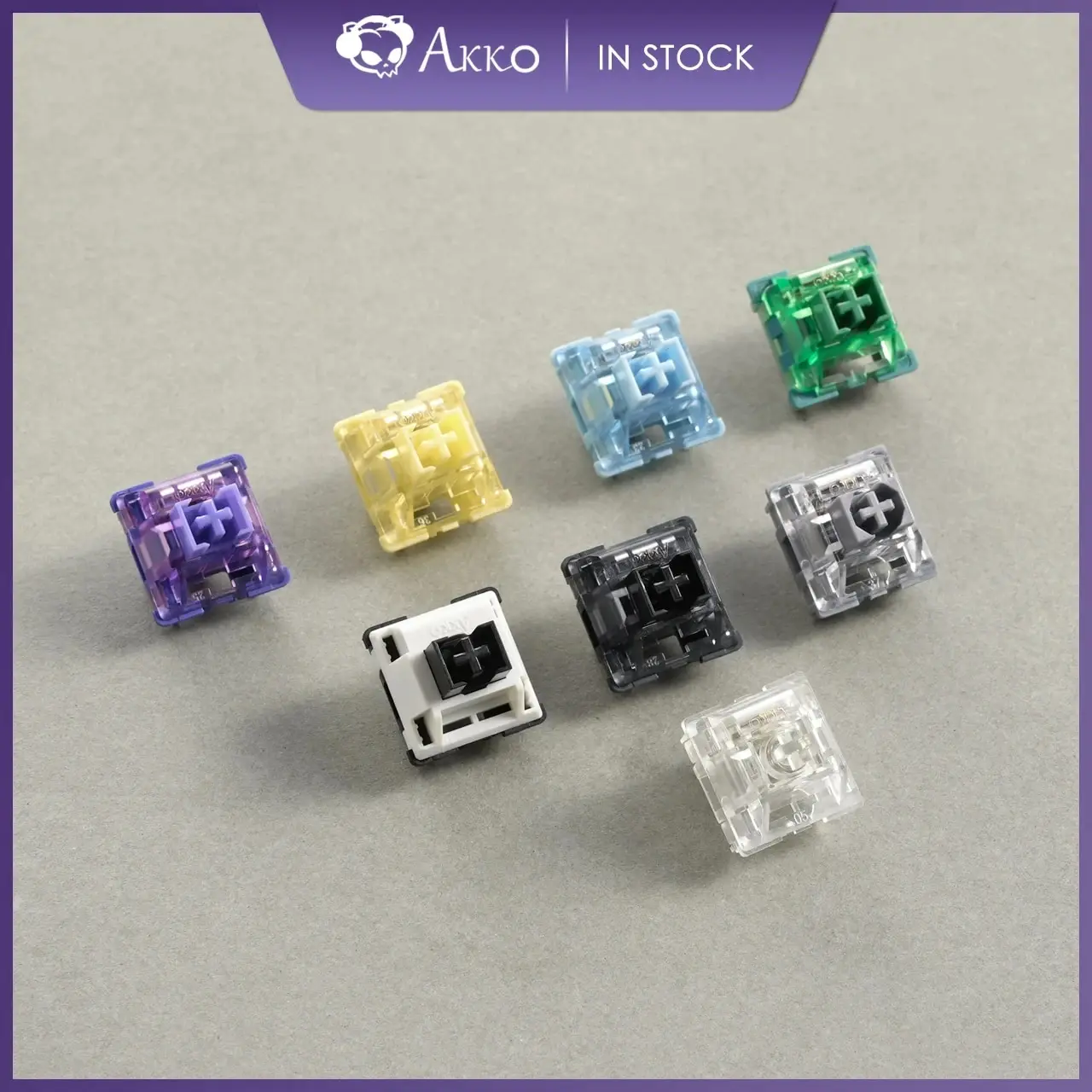 Akko V3 Pro Switches Taktiler/Linearschalter für mechanische Tastatur, 45-teiliges Paket, austauschbarer Outemu Gateron Cherry MX-Schlüsselschalter Image