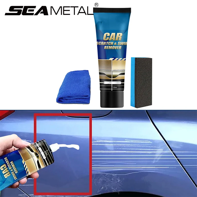 SEAMETAL Auto Kratzer und Swirl Remover Kit Auto Körper Polieren Schleifen Paste Farbe Reiniger Polituren Pflege Set für Auto Zubehör Image