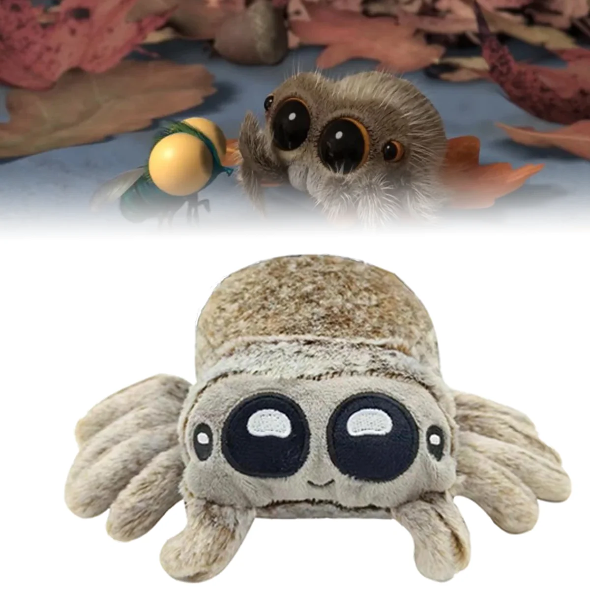 Entzückendes Lucas-Spinnen-Plüschtier, gefüllter Tier für Kinder – perfektes Geschenk für Spinnenliebhaber – weicher und umarmbarer Halloween-Begleiter Image