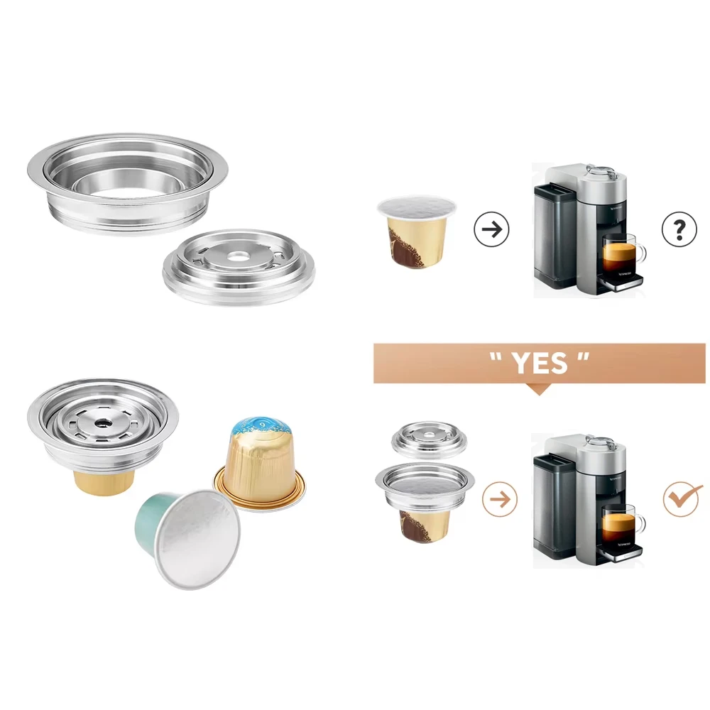 Originalkapseln wandelt sich in Vertuoline Vertuo Machine Kaffeekapseladapter für Vertuo Next & Pop DeLonghi Espressomaschine um