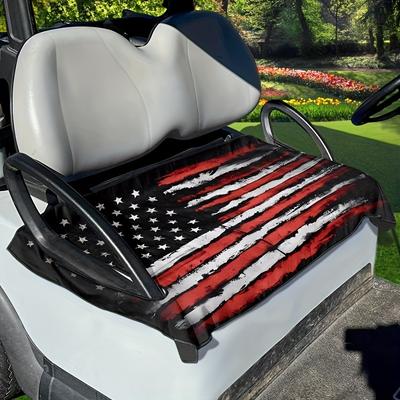 TEMU American Flag Golf Cart Seat Cover - , Machine Washable Polyester Accessory