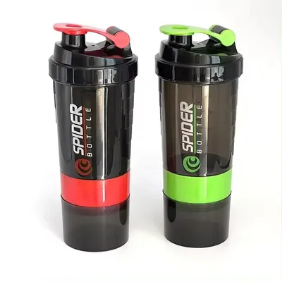 3 Layer Shake Cup Protein Powder Stirring Cup Fitness Sports Milk Shake Cup Gift Large Capacity