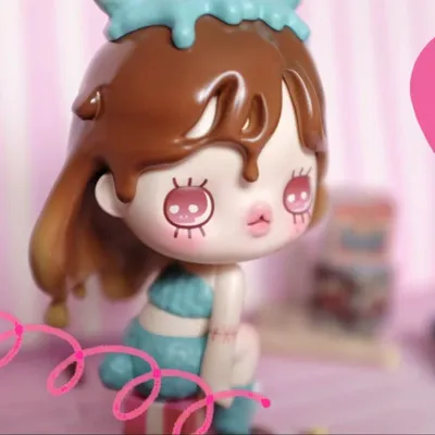 Original Melts Figure Toy Kawaii Lolita Girl Doll Black Cat Elf Fancy Ornament Collection Designer
