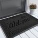 Red Barrel Studio® Door Mat Heavy Duty Doormat Outdoor, Rubber in Maroon | 17" W x 29.5" L | Wayfair C09F6EC4F3B043F483857CCAFB2AEBCE