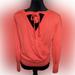 J. Crew Sweaters | J.Crew Orange Long Sleeve Summer Sweater;Criss Cross V-Open Tie Back Size 14 | Color: Orange | Size: 14