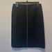 J. Crew Skirts | J.Crew Wool Blend Pencil Skirt Fully Lined W/Contrasting Stitching- Size 4 Black | Color: Black/Tan | Size: 4
