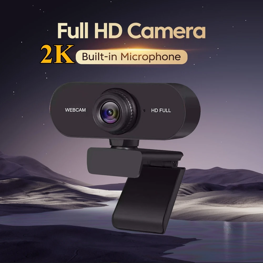 Webcam 4K 1080P Mini caméra 2K Full HD Webcam avec Microphone 30fps caméra Web USB pour mise au point automatique PC ordinateur portable caméra de prise de vue vidéo