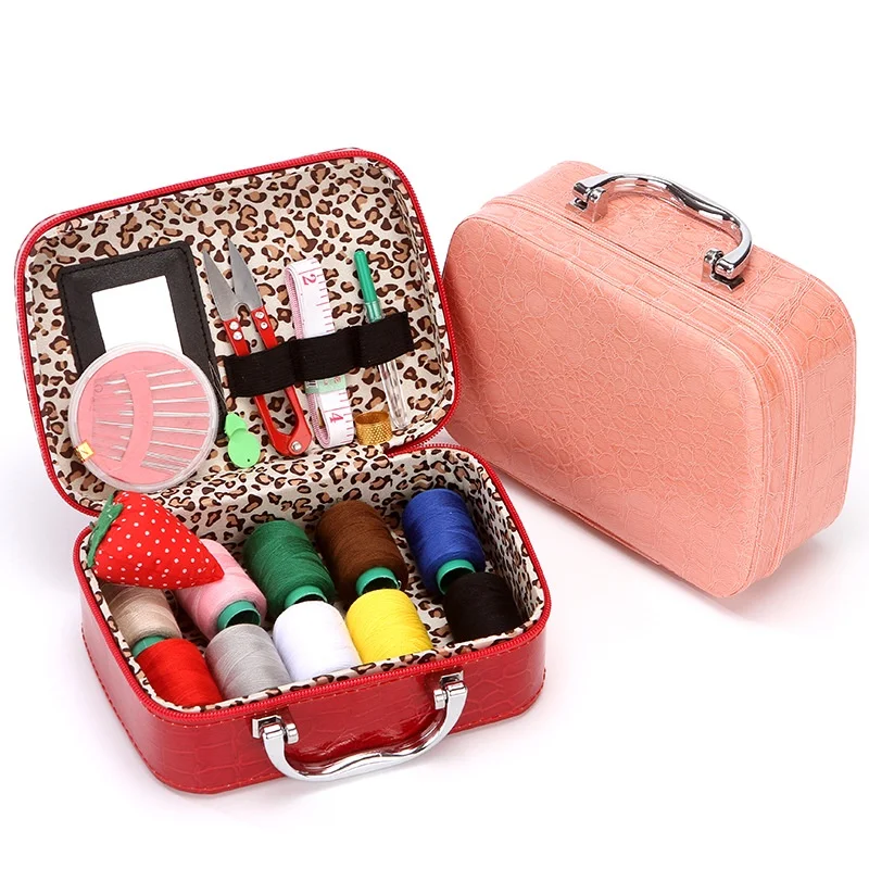 Haushalt High End Nähen Box Set Tragbare Nähen Werkzeug Lagerung Box Manuelle Nähen Kleidung Nähen Tasche